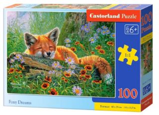 Obrázek z Puzzle spící liška 100 dílků 